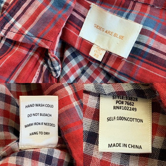 Skies are Blue Stitch Fix Sisou Plaid Button Down - Picture 4 of 8
